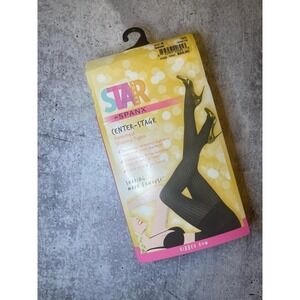Star Power by Spanx Center Stage Ribbed Row Patterned‎ Shaping Tights B